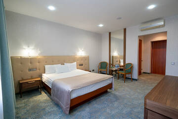 Улучшенный двухместный номер с 1 кроватью в Гостинице Берёзка